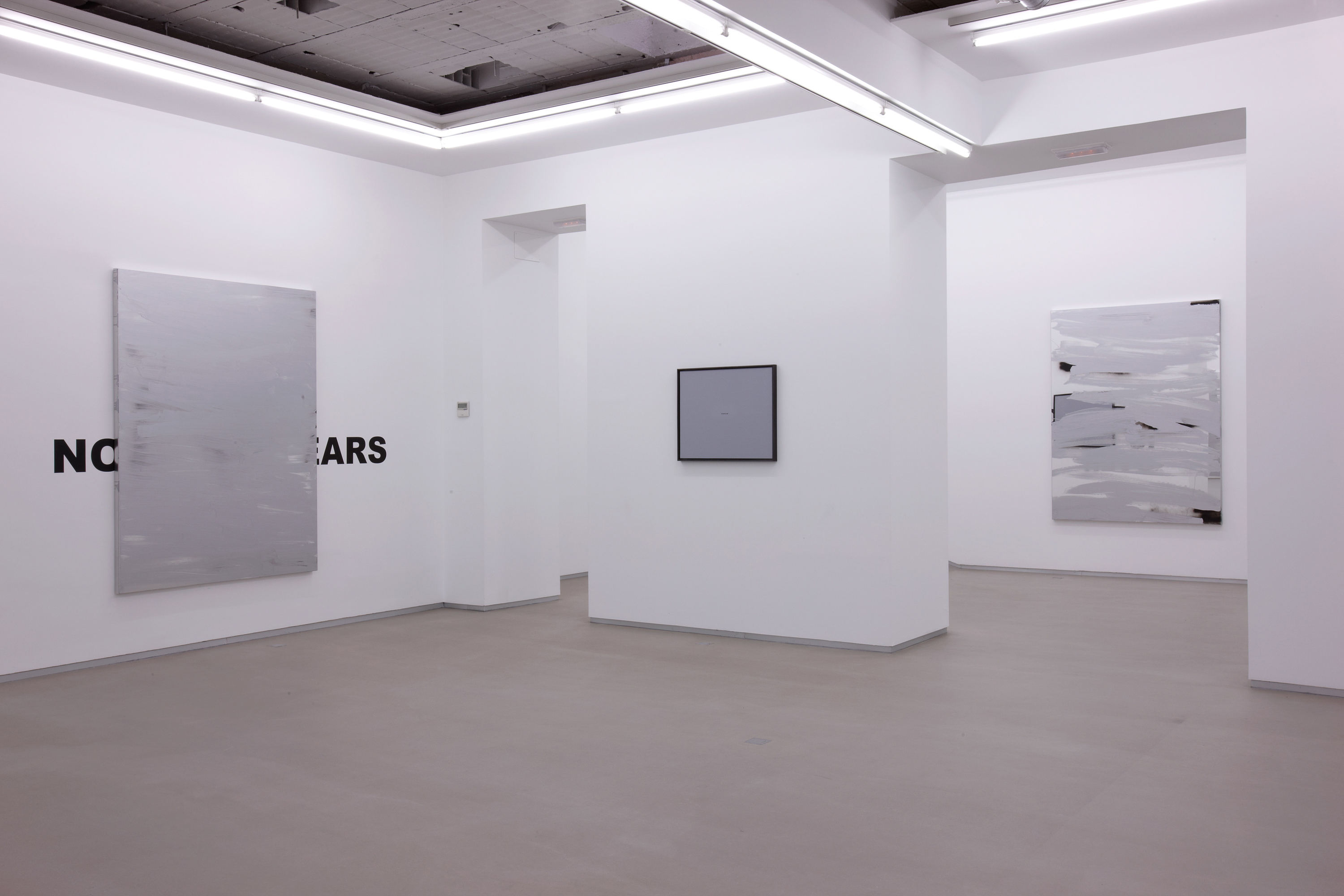 Parra & Romero, exhibition: Text pieces, obliterated mirrors & tautological paintings (fig. 7)